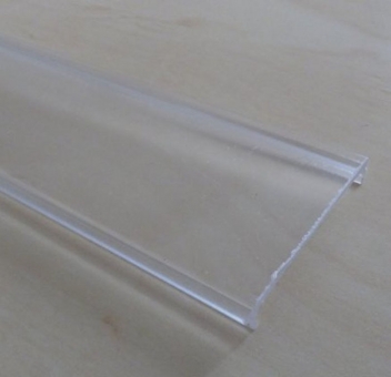 Abdeckung transparent für 40x30 mm, Schiene 1m
