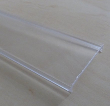 Abdeckung transparent für 40x30 mm, Schiene 2m