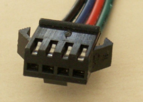 Anschlusskabel mit Stecker 4pol. 15 cm RGB Streifen