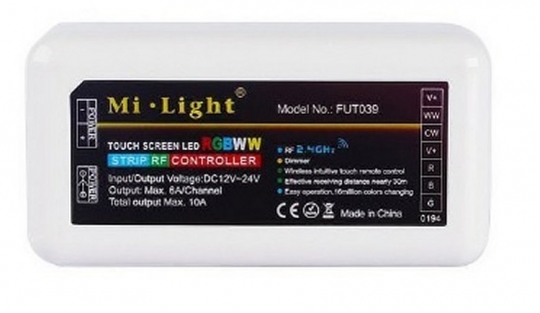 CCT LED Controller 5 Kanal für RGB +warmweiß +kaltweiß