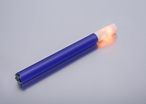 LED Fackel kleine Flamme Länge 430 mm blauer Schaft