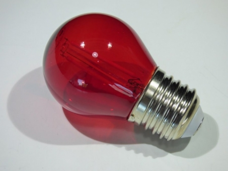 LED Filament Tropfen E27 2 Watt Farbe rot