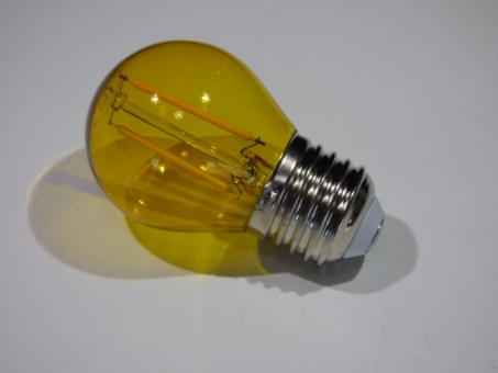 LED Filament Tropfen E27 2 Watt Farbe gelb