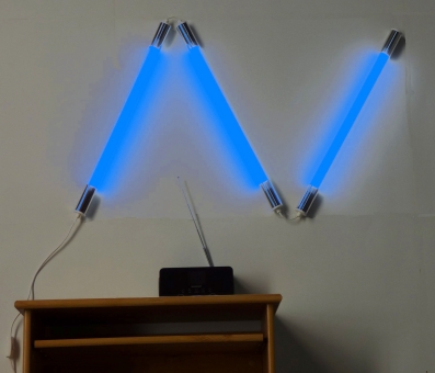 LED Neon-farben Leuchtstab Figuren Set Lichtfarbe Blau