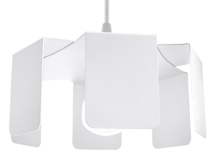 Design Pendelleuchte TULIP weißer Stahl Lampenschirm inkl. LED warmweiß 7,5W
