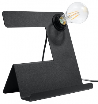 Schreibtischlampe INCLINE schwarz Stahl inkl. LED warmweiß 7,5W