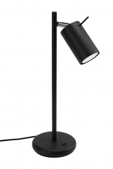 LED Schreibtischlampe RING verstellbar Stahl schwarz inkl. LED warmweiß 7W