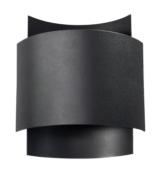Matt-schwarze Wandleuchte IMPACT Korpus Stahl inkl. warmweißer LED 4,5W