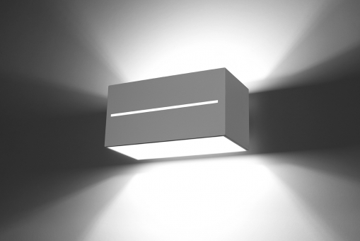 LED UP&DOWN Wandlampe weiß ALU Gehäuse Lichtschlitz inkl. LED warmweiß 2x4,5W