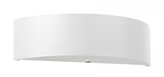 Wandleuchte SKALA Stoff Lampenschirm weiß inkl. LED warmweiß 2x7,5W
