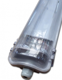 LED Wannenleuchte Feuchtraum Doppel T8 Sockel für 1200 mm Röhren 