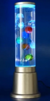 Wassersäulen LED Lampe Farbwechsel 6x bunte Kugeln