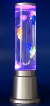 Wassersäulen LED Lampe Farbwechsel 1x Skelett 1x Seepferdchen 3x Kugeln