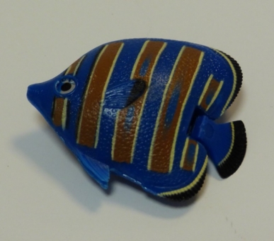 Wassersäulenzubehör Fisch blau braune Streifen