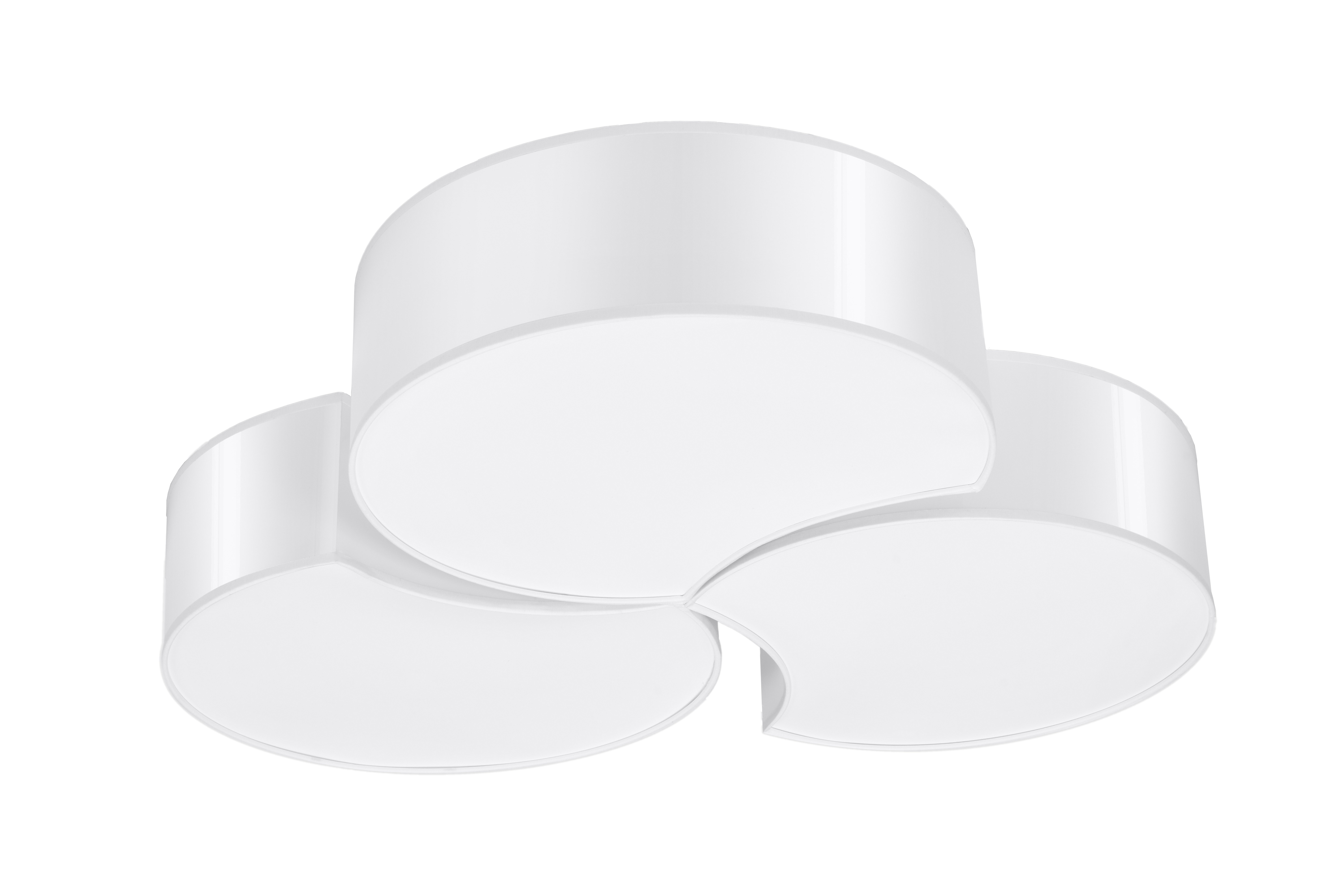 Design-Deckenleuchte 3er-Set CIRCLE weiß PVC inkl. LED warmweiß 6x7,5W