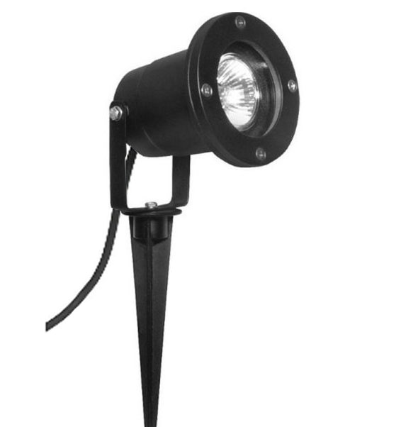 Gartenstrahler IP54 GU10 mit Erdspieß schwarz Gartenlampe Wegbeleuchtung 