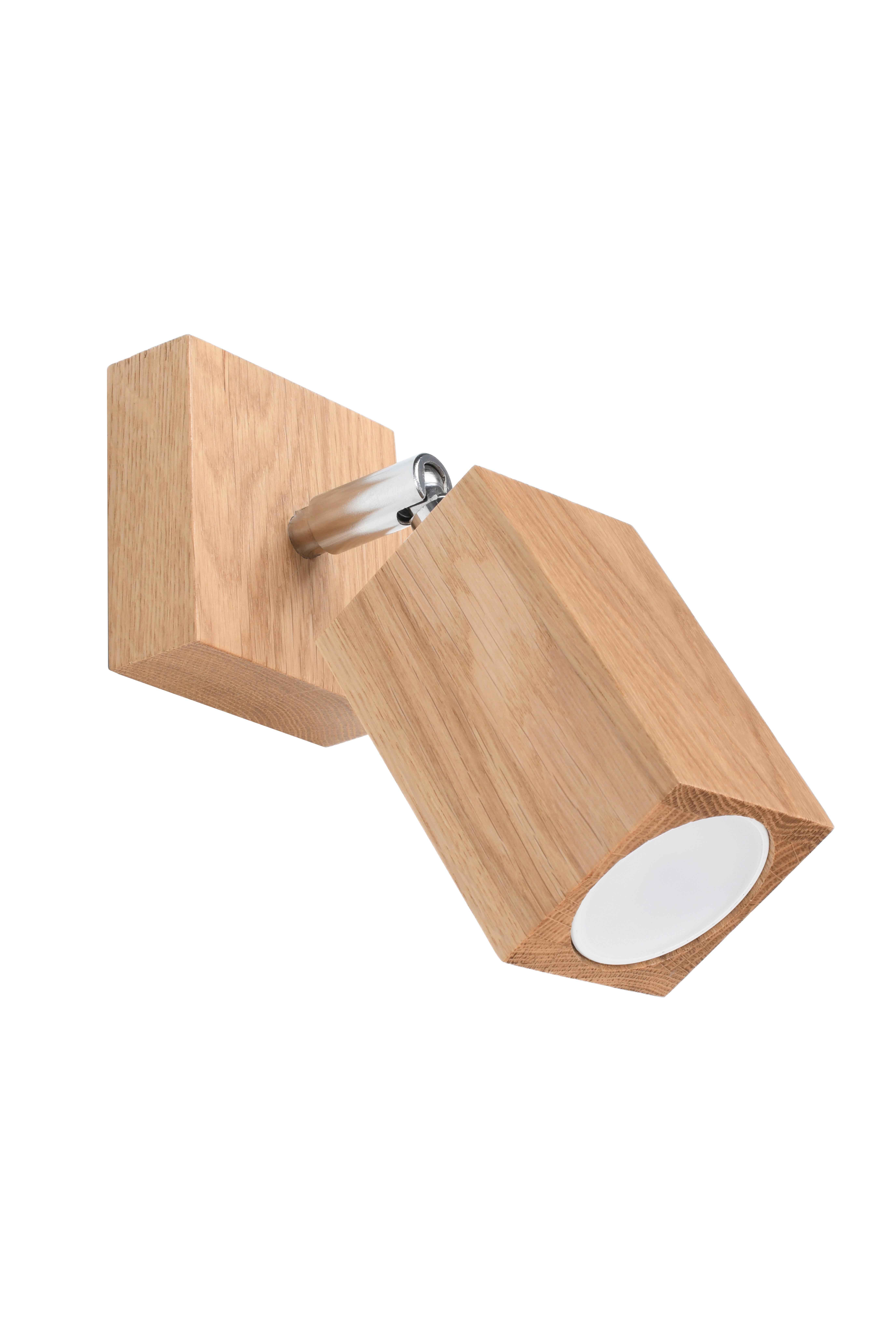 Holz Wandstrahler LED Spotlight Eiche inkl. LED warmweiß 7W | LichtED.de -  LED Lampen und Beleuchtung