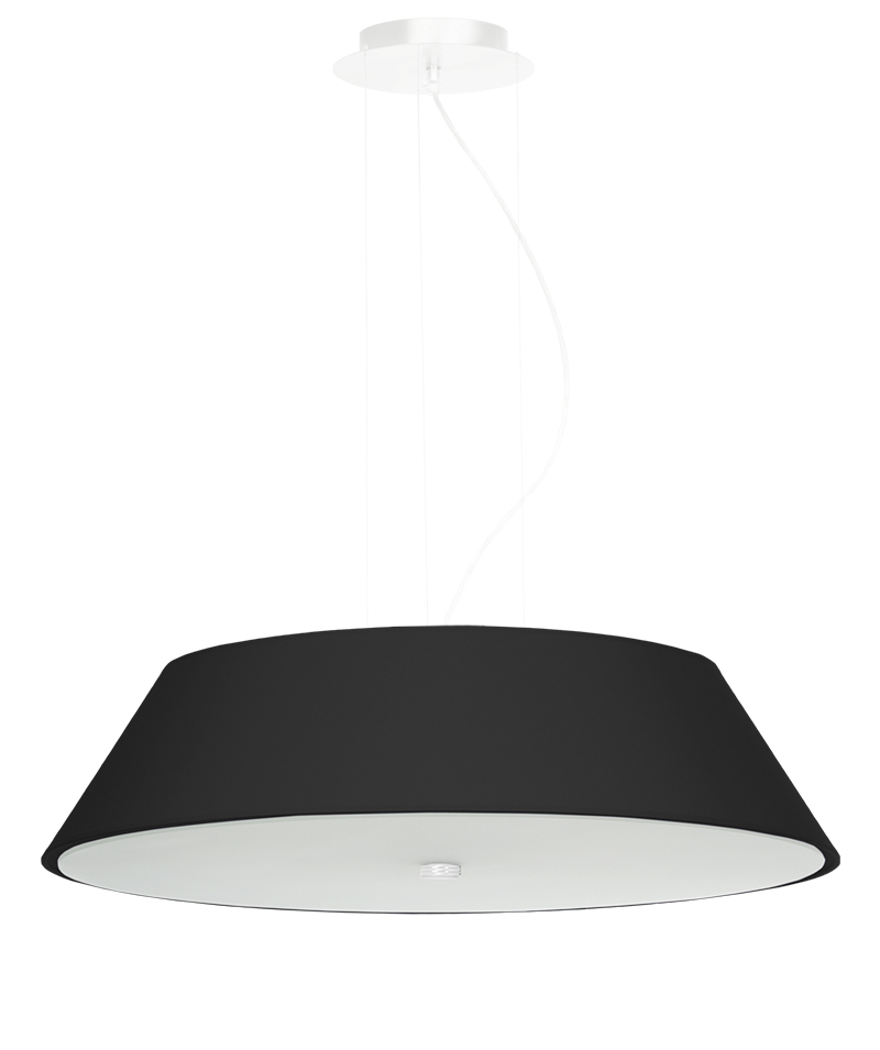 LED Pendelleuchte 60cm großer schwarzer Lampenschirm konisch inkl. LED  warmweiß 5x7,5W 60 cm | LichtED.de - LED Lampen und Beleuchtung