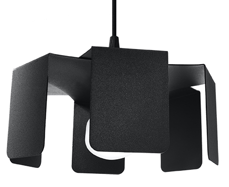 Design Pendelleuchte TULIP schwarzer Stahl Lampenschirm inkl. LED warmweiß 7,5W