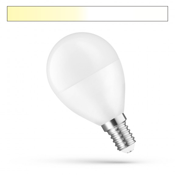 SMART LED Lampe E14 matt Tropfen 5 Watt CCT und dimmbar Steuerung WiFi oder ALEXA