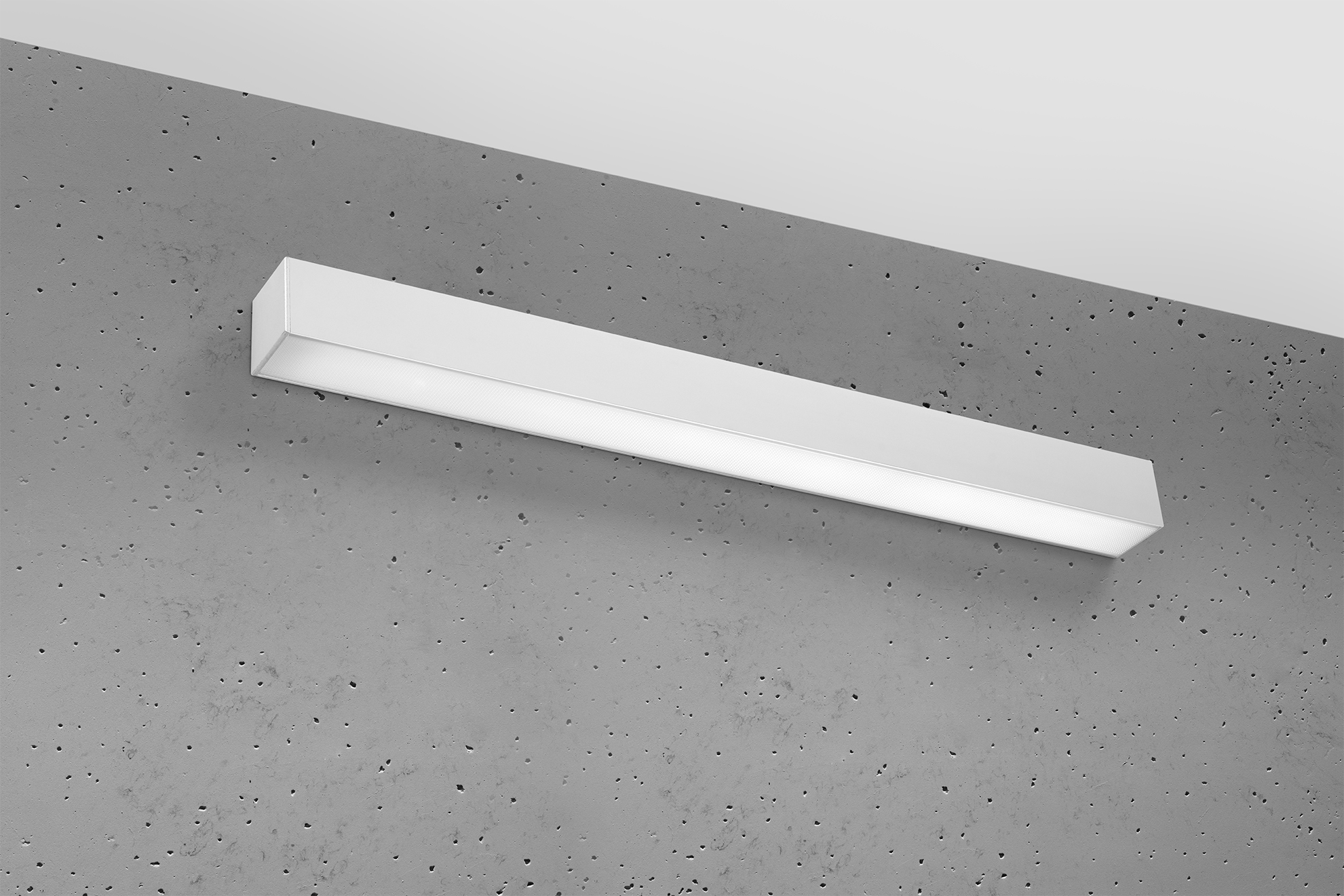 LED Wandlampe für Flure 67cm grau Aluminium inkl. LED 17 Watt warmweiß 67  cm | LichtED.de - LED Lampen und Beleuchtung